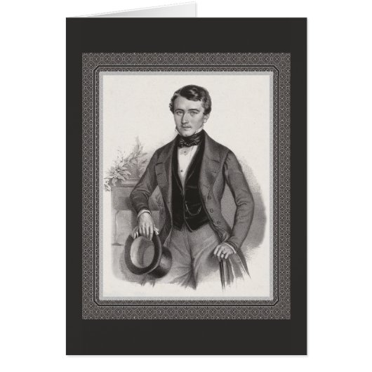 Biedermeierのハンサムな紳士のエレガントなヴィンテージ (正面)