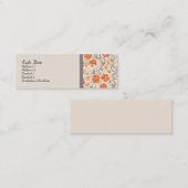 Biegeの花柄 スキニー名刺 (正面/裏面)