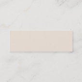 Biegeの花柄 スキニー名刺 (裏面)