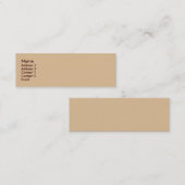 Biege スキニー名刺 (正面/裏面)