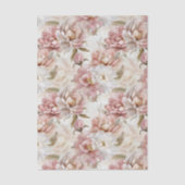 Biege and pink floral shabby chic 薄葉紙 (正面)