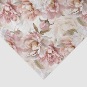 Biege and pink floral shabby chic 薄葉紙 (詳細)