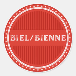 Biel/Bienne City Pride Emblem – Swiss Identity ラウンドシール