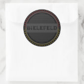 Bielefeld City Pride Emblem – German Identity ラウンドシール (バッグ)