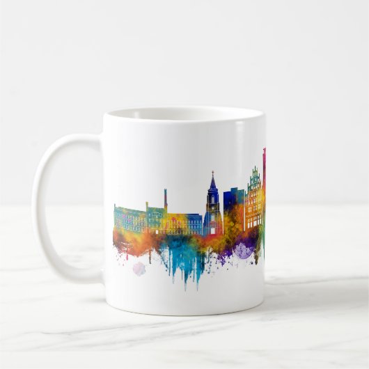 Bielefeld Germany Skyline コーヒーマグカップ (左)