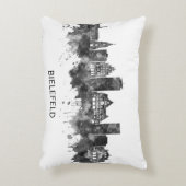 Bielefeld Germany Skyline BW アクセントクッション (正面(垂直))