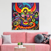 Bien podrías discutir con el Diablo キャンバスプリント (インサイチュ (リビング))