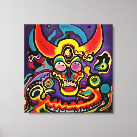 Bien podrías discutir con el Diablo キャンバスプリント (正面)