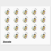 Biene Bienen aufkleber - sticker bee bees ラウンドシール (シート)