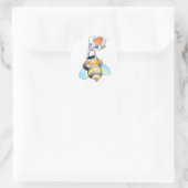 Biene Bienen aufkleber - sticker bee bees ラウンドシール (バッグ)
