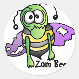 Biene Bienen bee bees sticker aufkleber Zombi ラウンドシール