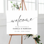 Bienvenido al Boda Minimalista moderno Edgy Modern ポスター