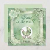 Bienvenido al mundo 招待状 (正面/裏面)