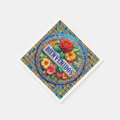 BIENVENIDOS – そうかわいらし! スタンダードカクテルナプキン (角)