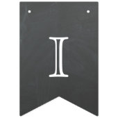 Bienvenidos -黒板のデザインの旗 バンティングフラッグ (第3の旗)