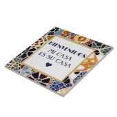 Bienvenidos Mi Casa Es Su Casa Faux Mosaic Gaudi タイル (側面)