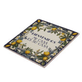 Bienvenidos Mi Casa Es Su Casa Lemons Welcome Sign タイル (側面)