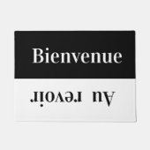 Bienvenue - Doormatの挨拶フランスの文 ドアマット (正面)