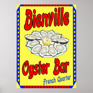 Bienvilleのバー式のカキ料理店 ポスター