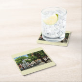 Bienville Sq.、モバイル、ALヴィンテージ スクエアペーパーコースター (インサイチュ)