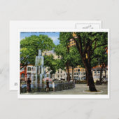 Bienville Sq.、モバイル、ALヴィンテージ ポストカード (正面/裏面)