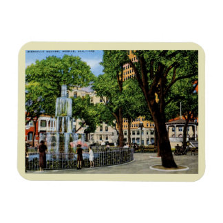 Bienville Sq.、モバイル、ALヴィンテージ マグネット
