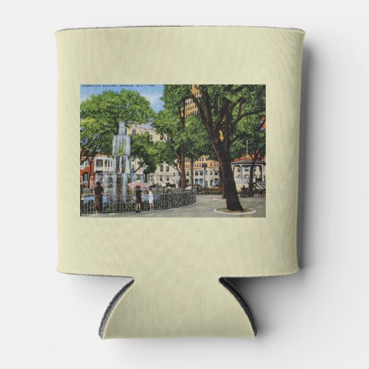 Bienville Sq.、モバイル、ALヴィンテージ 缶クーラー (正面)