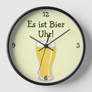 Bier Uhr:ビールオクロックオクトーバーフェストおもしろい 壁時計