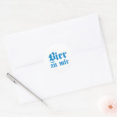 Bier zu mir bayrisch bayerisch Bayern bavarian ラウンドシール (封筒)