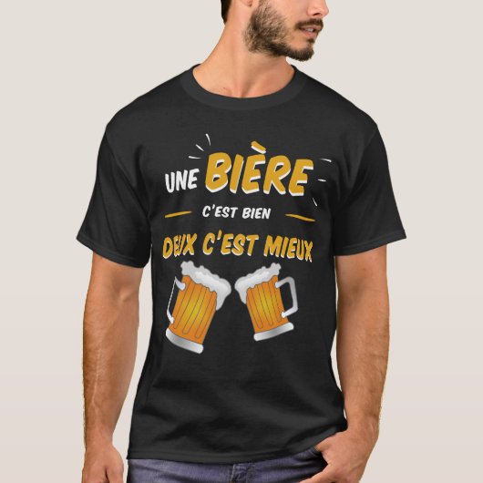 Bière cadeau humour tシャツ (正面)