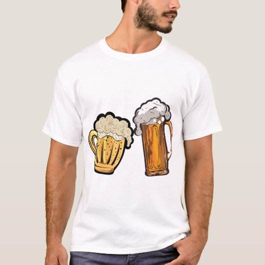 biere chope mousse binouze alcool apero ensemble 5 tシャツ (正面)