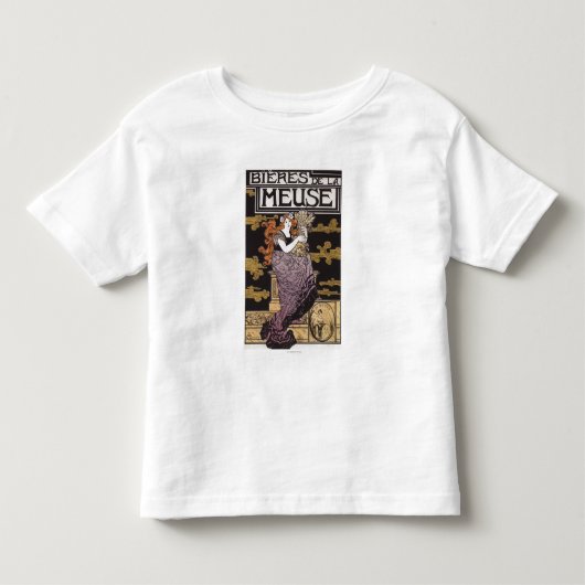 Bieres deのlaのムーズの昇進ポスター トドラーTシャツ (正面)