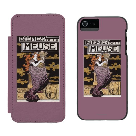 Bieres deのlaのムーズの昇進ポスター incipio iPhoneウォレットケース (並び)