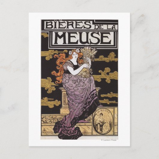 Bieres de la Meuseプロモーションポスター ポストカード (正面)