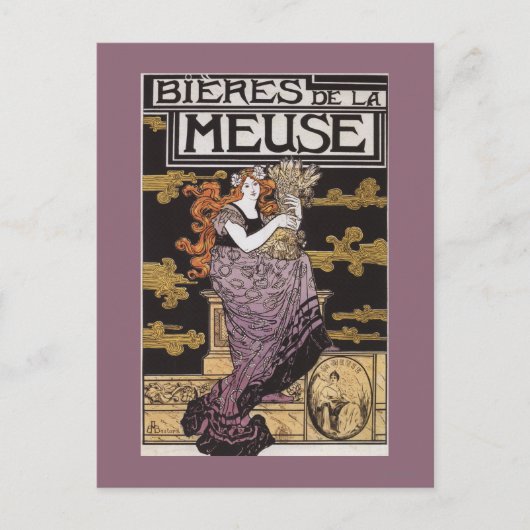 Bieres de la Meuseプロモーションポスター ポストカード (正面)