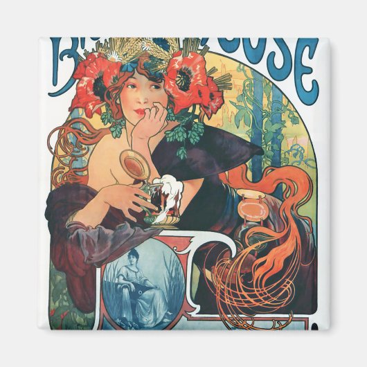 Bieres de la Meuse, Mucha マグネット (正面)