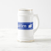 Biergartenの印、Bayern、ドイツ ビールジョッキ (正面右)