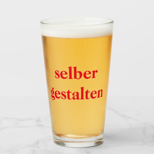 Bierglas selber gestalten  タンブラーグラス (ドリンク正面)