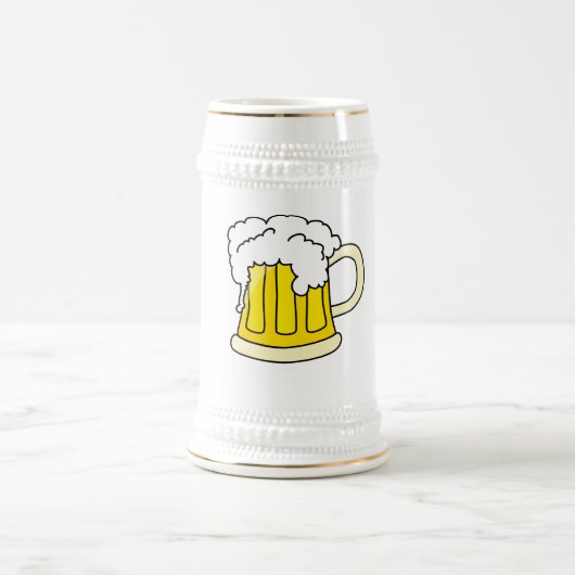 Bierkrug mit Bier ビールジョッキ (中央)