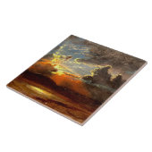 Bierstadt – サンライトスカイズ、美しいランドスケープアート タイル (側面)