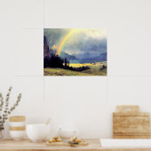 Bierstadt – シャワー後素晴らしのアー絵画ト ポスター (キッチン)