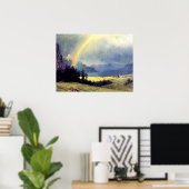 Bierstadt – シャワー後素晴らしのアー絵画ト ポスター (ホームオフィス)