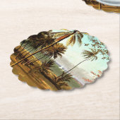 Bierstadt – フロリダシ素晴らしーン絵画、アート ペーパーコースター (アングル)