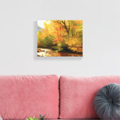 Bierstadt - Brook in Woods，風景 キャンバスプリント (インサイチュ (リビング))