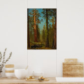 Bierstadt Giant Sequoia Forest Painting ポスター (キッチン)