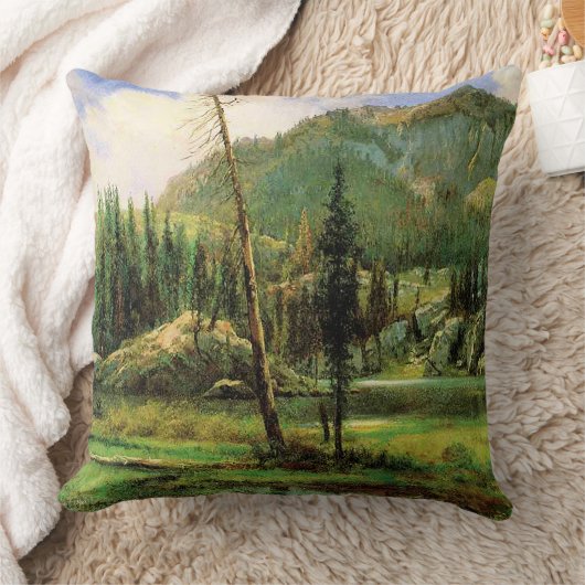 Bierstadt - Sierra Nevada Mountains, クッション (ブランケット)