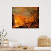 Bierstadt - Sunset in the Rockies, ポスター (キッチン)