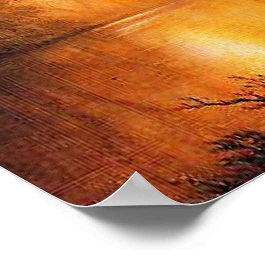 Bierstadt - Sunset in the Rockies, ポスター (角)