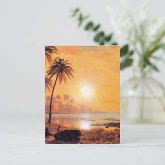 Bierstadt - Tropical Landscape ポストカード (スタンド正面)