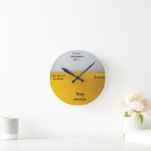 Biertje Klok ラウンド壁時計 (ホーム)